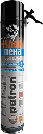 Клей-пена монтажная PATRON 750 мл (4814016003902) купить в сети строительных магазинов Мастак