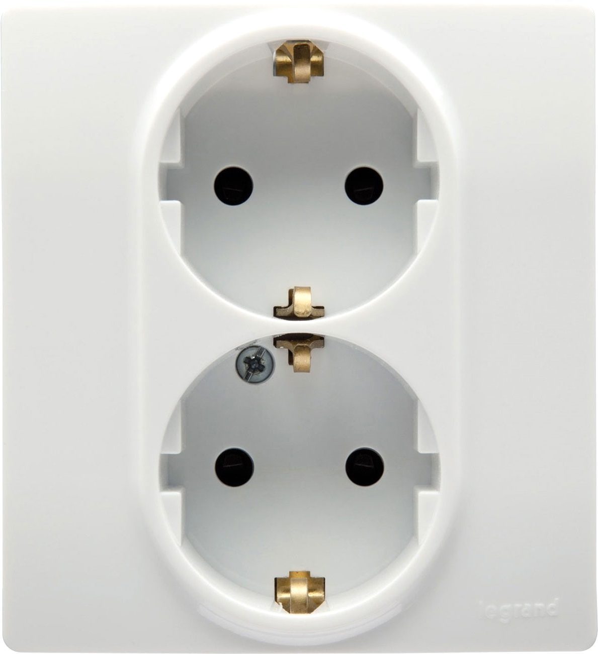 Розетка двойная скрытая с заземлением LEGRAND Etika белая (672223) купить в Мастак Розетка двойная скрытая с заземлением LEGRAND Etika белая (672223) купить в сети строительных магазинов Мастак