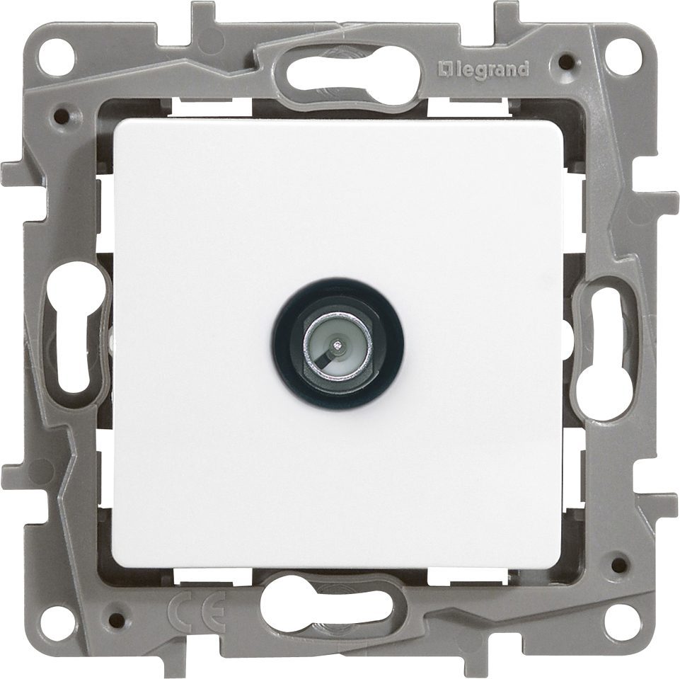 Розетка телевизионная звезда LEGRAND Etika белая (672251) купить в Мастак Розетка телевизионная звезда LEGRAND Etika белая (672251) купить в сети строительных магазинов Мастак