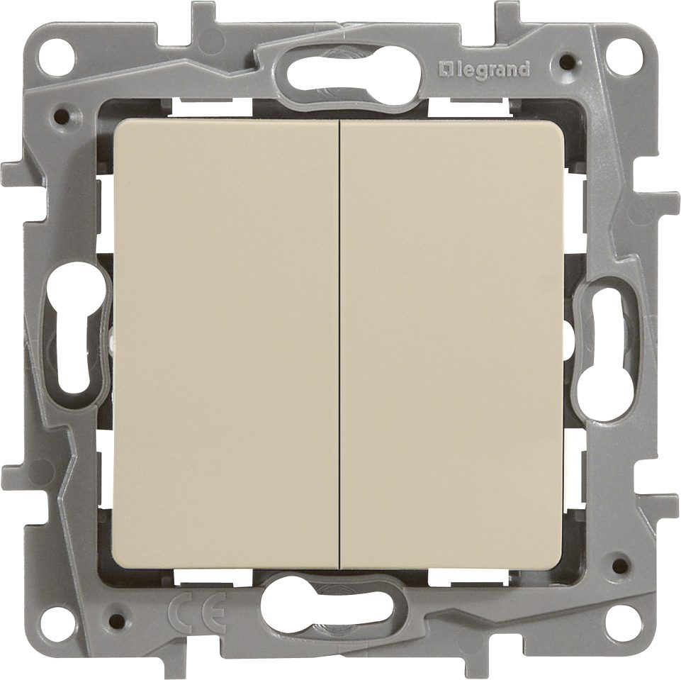 Выключатель двухклавишный cкрытый LEGRAND Etika слоновая кость (672302) купить в Мастак Выключатель двухклавишный cкрытый LEGRAND Etika слоновая кость (672302) купить в сети строительных магазинов Мастак