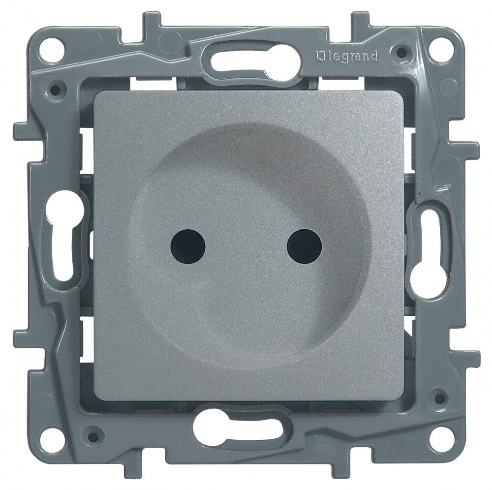 Розетка скрытая LEGRAND Etika алюминий (672434) купить в Мастак Розетка скрытая LEGRAND Etika алюминий (672434) купить в сети строительных магазинов Мастак