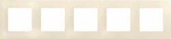 Рамка пятиместная LEGRAND Etika слоновая кость (672515) купить в сети строительных магазинов Мастак