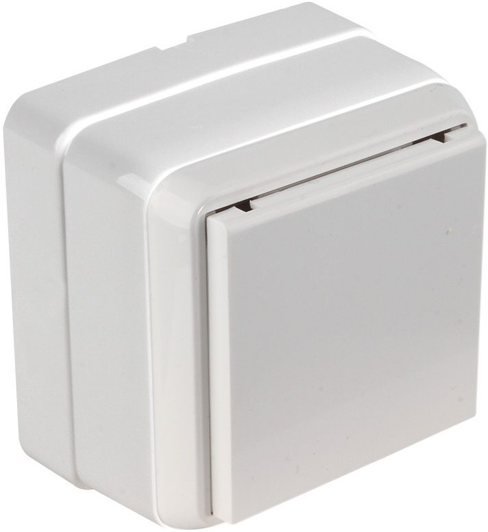 Розетка наружная с крышкой и заземлением MUTLUSAN Bron белая (2160 110 0201) купить в Мастак Розетка наружная с крышкой и заземлением MUTLUSAN Bron белая (2160 110 0201) купить в сети строительных магазинов Мастак