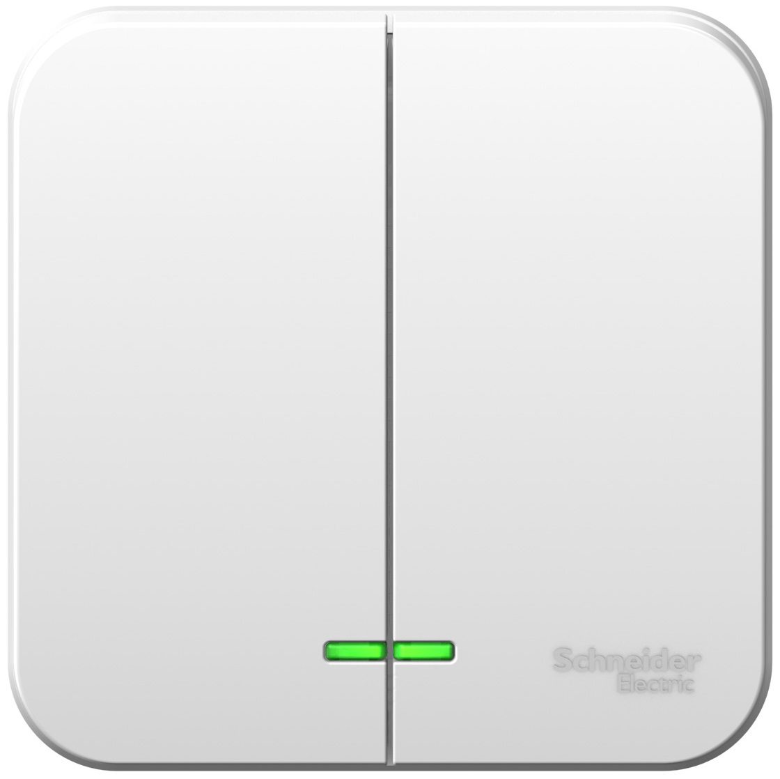 Выключатель двухклавишный наружный с подсветкой SCHNEIDER ELECTRIC Blanca белый (BLNVA065111) купить в Мастак Выключатель двухклавишный наружный с подсветкой SCHNEIDER ELECTRIC Blanca белый (BLNVA065111) купить в сети строительных магазинов Мастак