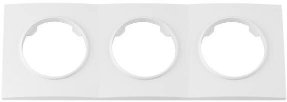 Рамка трехместная BYLECTRICA Прованс белая (ЮЛИГ.735212.500) купить в Мастак Рамка трехместная BYLECTRICA Прованс белая (ЮЛИГ.735212.500) купить в сети строительных магазинов Мастак