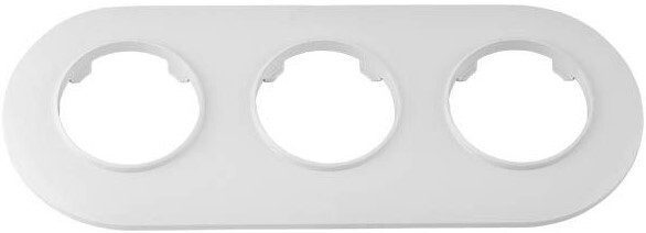 Рамка трехместная BYLECTRICA Прованс белая (ЮЛИГ.735212.501) купить в Мастак Рамка трехместная BYLECTRICA Прованс белая (ЮЛИГ.735212.501) купить в сети строительных магазинов Мастак