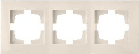 Рамка трехместная BYLECTRICA Стиль новый бежевая (ЮЛИГ.735212.553беж) купить в Мастак Рамка трехместная BYLECTRICA Стиль новый бежевая (ЮЛИГ.735212.553беж) купить в сети строительных магазинов Мастак