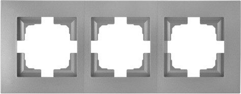 Рамка трехместная BYLECTRICA Стиль новый серебро (ЮЛИГ.735212.553сер) купить в Мастак Рамка трехместная BYLECTRICA Стиль новый серебро (ЮЛИГ.735212.553сер) купить в сети строительных магазинов Мастак