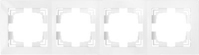 Рамка четырехместная BYLECTRICA Уют белая (ЮЛИГ.735212.282) купить в Мастак Рамка четырехместная BYLECTRICA Уют белая (ЮЛИГ.735212.282) купить в сети строительных магазинов Мастак