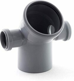 Отвод для внутренней канализации 110/50/50х45 левый/правый РосТурПласт (36685) купить в сети строительных магазинов Мастак