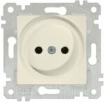 Розетка скрытая MUTLUSAN Rita кремовая (2200 601 0202) купить в сети строительных магазинов Мастак