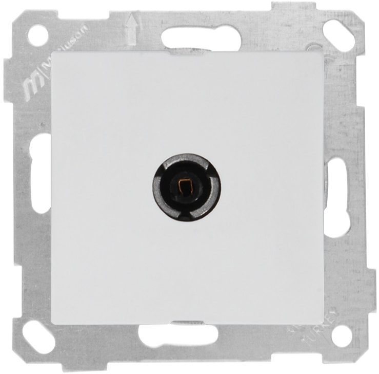 Розетка телевизионная проходная MUTLUSAN Rita белая (2200 170 0101) купить в Мастак Розетка телевизионная проходная MUTLUSAN Rita белая (2200 170 0101) купить в сети строительных магазинов Мастак