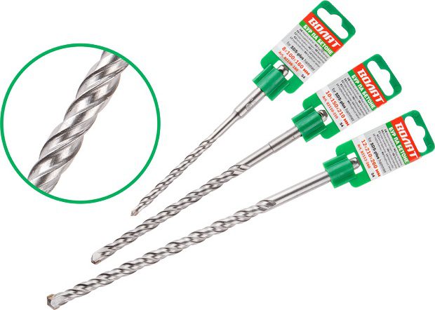 Бур (сверло) SDS-plus 6х100х160 мм ВОЛАТ S4 (82106-160) купить в Мастак Бур (сверло) SDS-plus 6х100х160 мм ВОЛАТ S4 (82106-160) купить в сети строительных магазинов Мастак