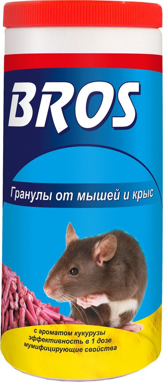 Отрава от грызунов BROS Гранулы от мышей и крыс 250 г купить в Мастак me1} купить в сети строительных магазинов Мастак