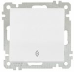 Выключатель одноклавишный проходной скрытый MUTLUSAN Daria белый (2100 403 0101) купить в сети строительных магазинов Мастак