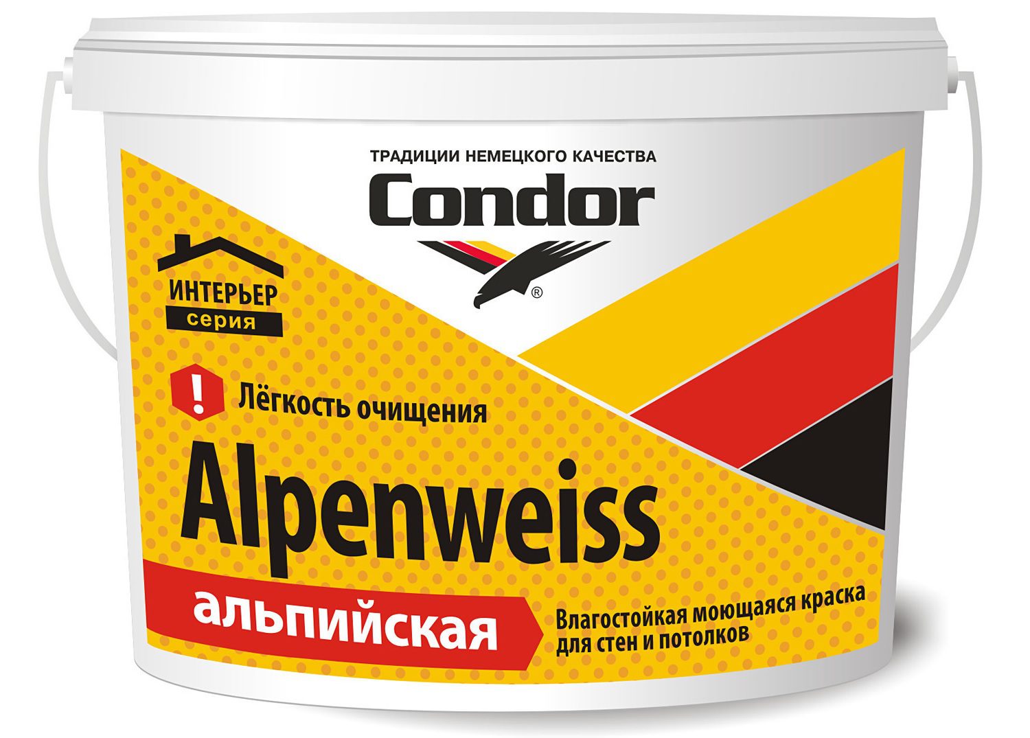 Краска ВД CONDOR Alpenweiss TR 10 кг (PPNALPTR010000001) купить в Мастак Краска ВД CONDOR Alpenweiss TR 10 кг (PPNALPTR010000001) купить в сети строительных магазинов Мастак