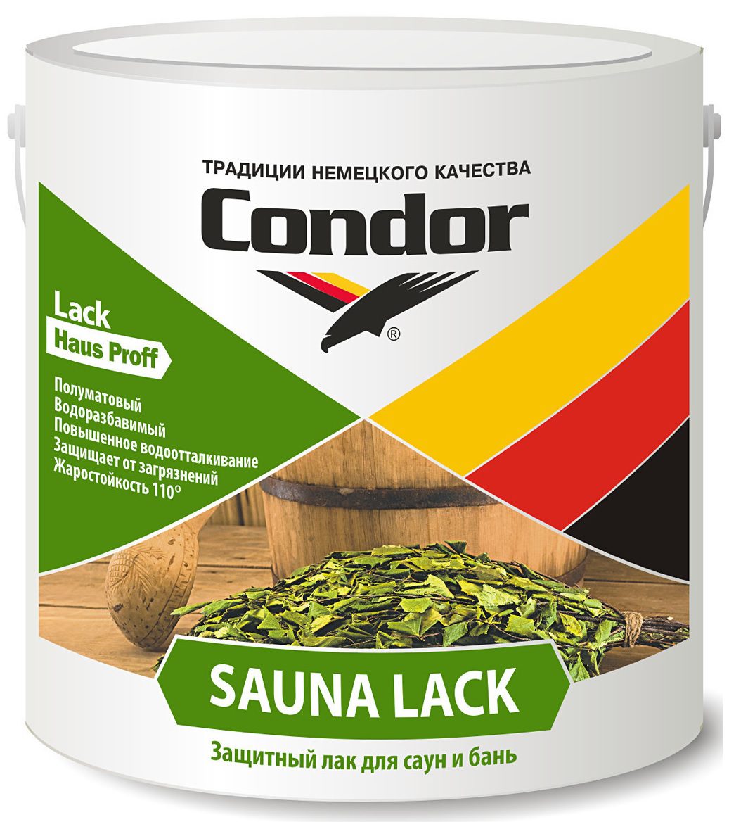 Лак акриловый CONDOR Sauna Lack 2 Лак акриловый CONDOR Sauna Lack 2