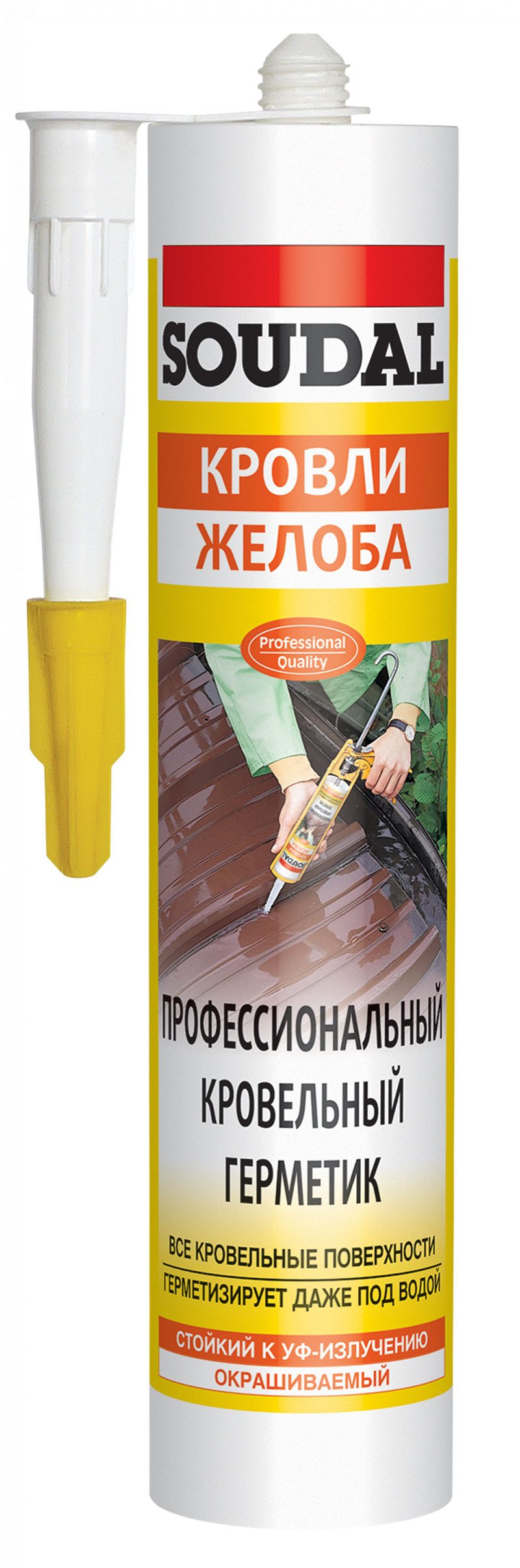 Герметик акриловый SOUDAL Профессиональный кровельный бесцветный 280 мл (122020) купить в Мастак Герметик акриловый SOUDAL Профессиональный кровельный бесцветный 280 мл (122020) купить в сети строительных магазинов Мастак