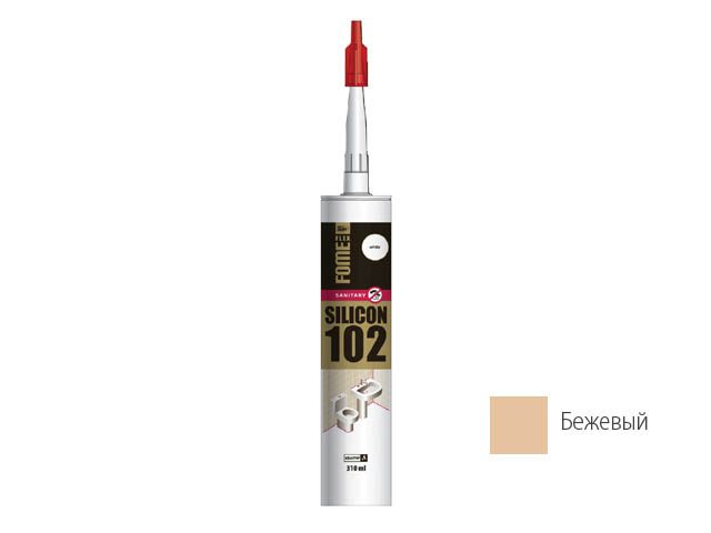 Герметик силиконовый FOME FLEX Sanitary Silicon 102 бежевый 310 мл (01-4-1-104) купить в Мастак Герметик силиконовый FOME FLEX Sanitary Silicon 102 бежевый 310 мл (01-4-1-104) купить в сети строительных магазинов Мастак