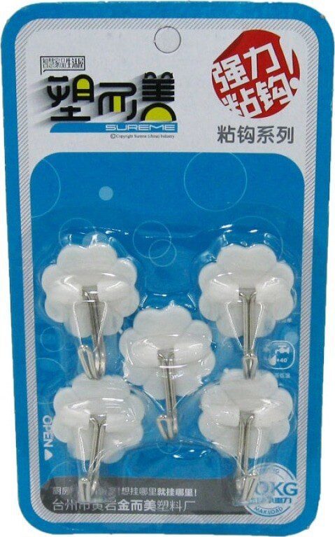 Крючок для ванной DOMINADO 5 штук (9239) купить в Мастак Крючок для ванной DOMINADO 5 штук (9239) купить в сети строительных магазинов Мастак