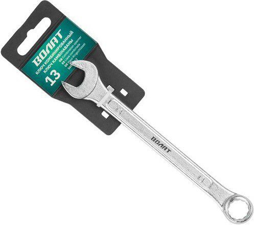 Ключ комбинированный 13 мм ВОЛАТ (16030-13) купить в Мастак Ключ комбинированный 13 мм ВОЛАТ (16030-13) купить в сети строительных магазинов Мастак