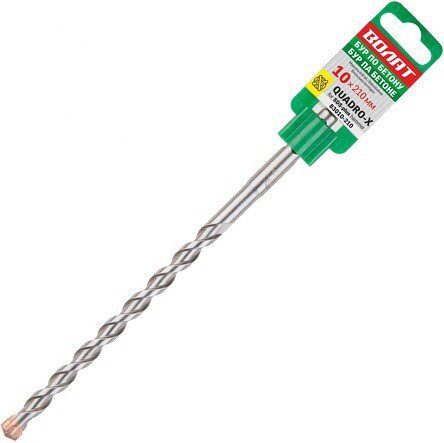 Бур (сверло) SDS-plus 10х160х210 мм ВОЛАТ Quadro-x (83010-210) купить в Мастак Бур (сверло) SDS-plus 10х160х210 мм ВОЛАТ Quadro-x (83010-210) купить в сети строительных магазинов Мастак