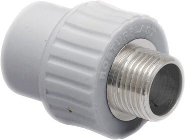 Ниппель ПП 40х1 1/4" с наружной резьбой серый РосТурПласт (15909) купить в Мастак Ниппель ПП 40х1 1/4" с наружной резьбой серый РосТурПласт (15909) купить в сети строительных магазинов Мастак