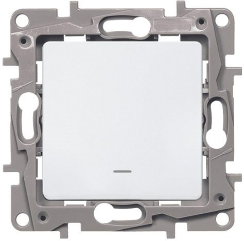 Выключатель одноклавишный cкрытый с подсветкой LEGRAND Etika белый (672203) купить в Мастак Выключатель одноклавишный cкрытый с подсветкой LEGRAND Etika белый (672203) купить в сети строительных магазинов Мастак