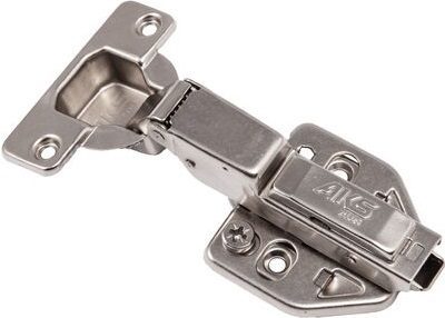 Петля мебельная с доводчиком AKS кухонная 105 полунакладная (62798) купить в Мастак Петля мебельная с доводчиком AKS кухонная 105 полунакладная (62798) купить в сети строительных магазинов Мастак