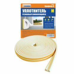 Уплотнитель тип D белый 4WALLS 100 м (URB100D) купить в сети строительных магазинов Мастак