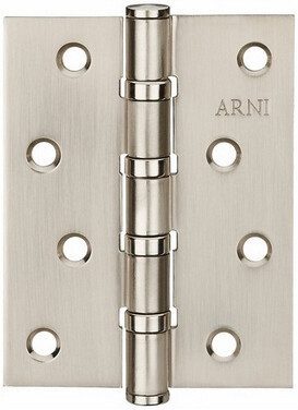 Петля дверная врезная 100х75 мм ARNI SN 2 штуки матовый никель купить в Мастак Петля дверная врезная 100х75 мм ARNI SN 2 штуки матовый никель купить в сети строительных магазинов Мастак