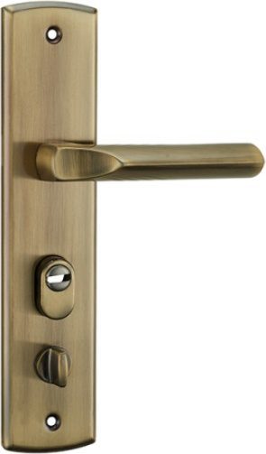 Ручка дверная на планке с защелкой ARNI А1416К S017-L АВ античная бронза купить в Мастак Ручка дверная на планке с защелкой ARNI А1416К S017-L АВ античная бронза купить в сети строительных магазинов Мастак