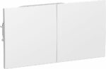 Розетка двойная скрытая со сдвижной крышкой SCHNEIDER ELECTRIC AtlasDesign белая (ATN000128) купить в сети строительных магазинов Мастак