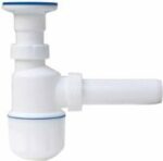 Сифон для умывальника выпуск 64 мм с отводом 32 мм AV ENGINEERING (AVE129749) купить в сети строительных магазинов Мастак