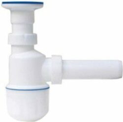 Сифон для умывальника выпуск 64 мм с отводом 32 мм AV ENGINEERING (AVE129749) купить в сети строительных магазинов Мастак