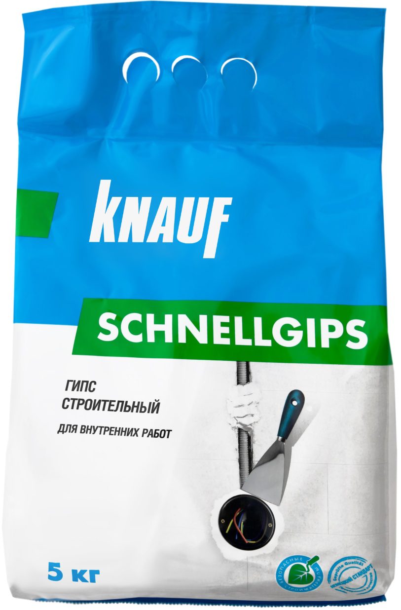 Гипс строительный KNAUF Шнельгипс 5 кг купить в Мастак Гипс строительный KNAUF Шнельгипс 5 кг купить в сети строительных магазинов Мастак