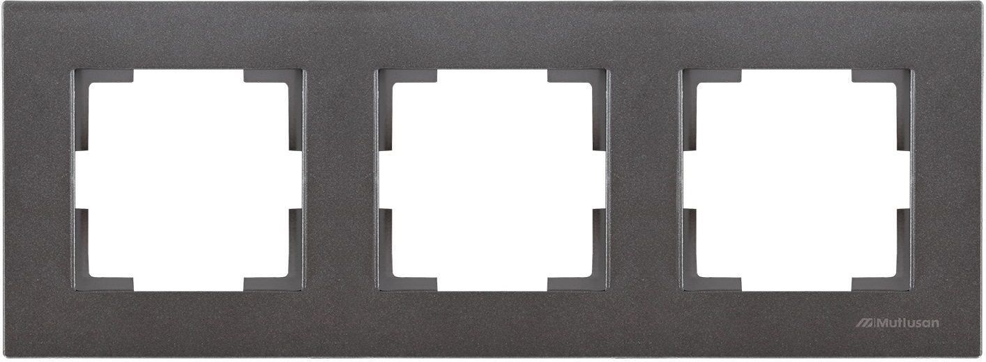 Рамка трехместная MUTLUSAN Rita дымчатая (2220 800 1395) купить в Мастак Рамка трехместная MUTLUSAN Rita дымчатая (2220 800 1395) купить в сети строительных магазинов Мастак