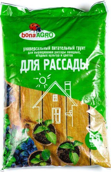 Грунт плодородный BONA AGRO для рассады 5 л купить в Мастак me1} купить в сети строительных магазинов Мастак