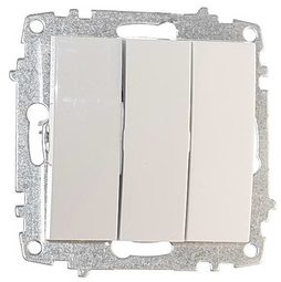 Выключатель трехклавишный скрытый EL-BI Zena белый (609-015600-254) купить в Мастак Выключатель трехклавишный скрытый EL-BI Zena белый (609-015600-254) купить в сети строительных магазинов Мастак