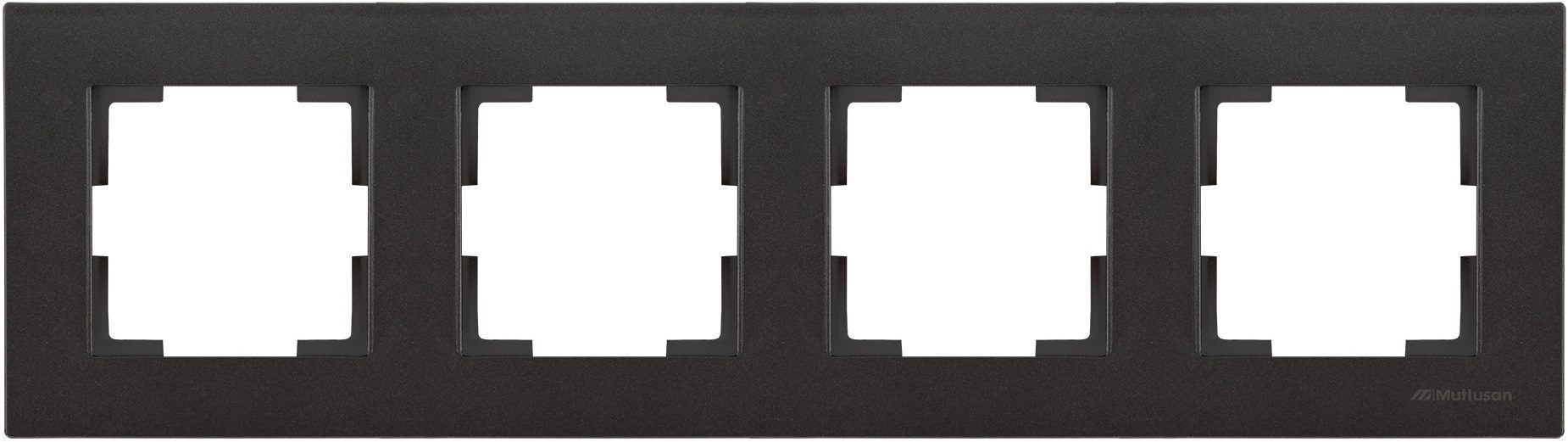 Рамка четырехместная MUTLUSAN Rita черная (2220 800 1484) купить в Мастак Рамка четырехместная MUTLUSAN Rita черная (2220 800 1484) купить в сети строительных магазинов Мастак