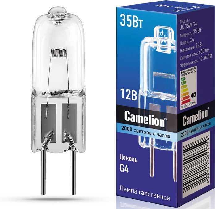 Лампа галогенная G4 35 Вт CAMELION JC 3000К купить в Мастак Лампа галогенная G4 35 Вт CAMELION JC 3000К купить в сети строительных магазинов Мастак