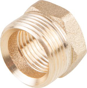 Футорка латунная 1"х3/4" шестиугольная с наружной-внутренней резьбой ЦВЕТЛИТ (ЦРБ0009) купить в Мастак Футорка латунная 1"х3/4" шестиугольная с наружной-внутренней резьбой ЦВЕТЛИТ (ЦРБ0009) купить в сети строительных магазинов Мастак