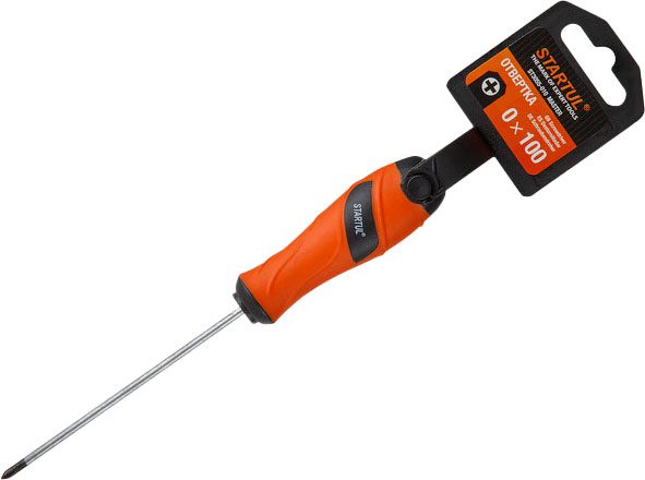 Отвертка крестовая PH0 100 мм STARTUL Master (ST3055-010) купить в Мастак Отвертка крестовая PH0 100 мм STARTUL Master (ST3055-010) купить в сети строительных магазинов Мастак