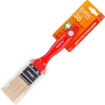 Кисть плоская STARTUL Master 38 мм (ST0113-38) купить в Мастак Кисть плоская STARTUL Master 38 мм (ST0113-38) купить в сети строительных магазинов Мастак
