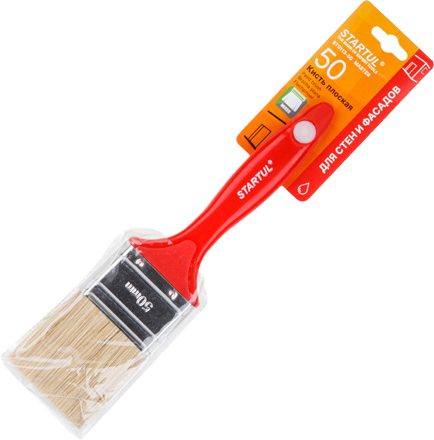 Кисть плоская STARTUL Master 50 мм (ST0113-50) купить в Мастак Кисть плоская STARTUL Master 50 мм (ST0113-50) купить в сети строительных магазинов Мастак