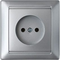 Розетка скрытая BYLECTRICA Стиль серебро (РС16-305сер) купить в Мастак Розетка скрытая BYLECTRICA Стиль серебро (РС16-305сер) купить в сети строительных магазинов Мастак