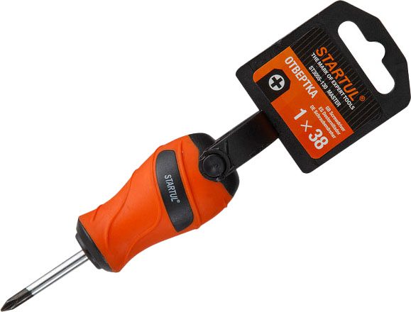 Отвертка крестовая PH1 38 мм STARTUL Master (ST3055-130) купить в Мастак Отвертка крестовая PH1 38 мм STARTUL Master (ST3055-130) купить в сети строительных магазинов Мастак
