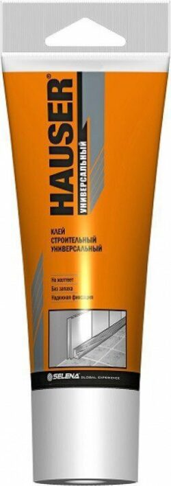 Клей монтажный HAUSER универсальный прозрачный 180 г купить в сети строительных магазинов Мастак