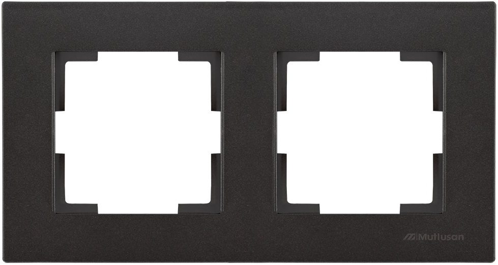 Рамка двухместная MUTLUSAN Rita черная (2220 800 1284) купить в Мастак Рамка двухместная MUTLUSAN Rita черная (2220 800 1284) купить в сети строительных магазинов Мастак