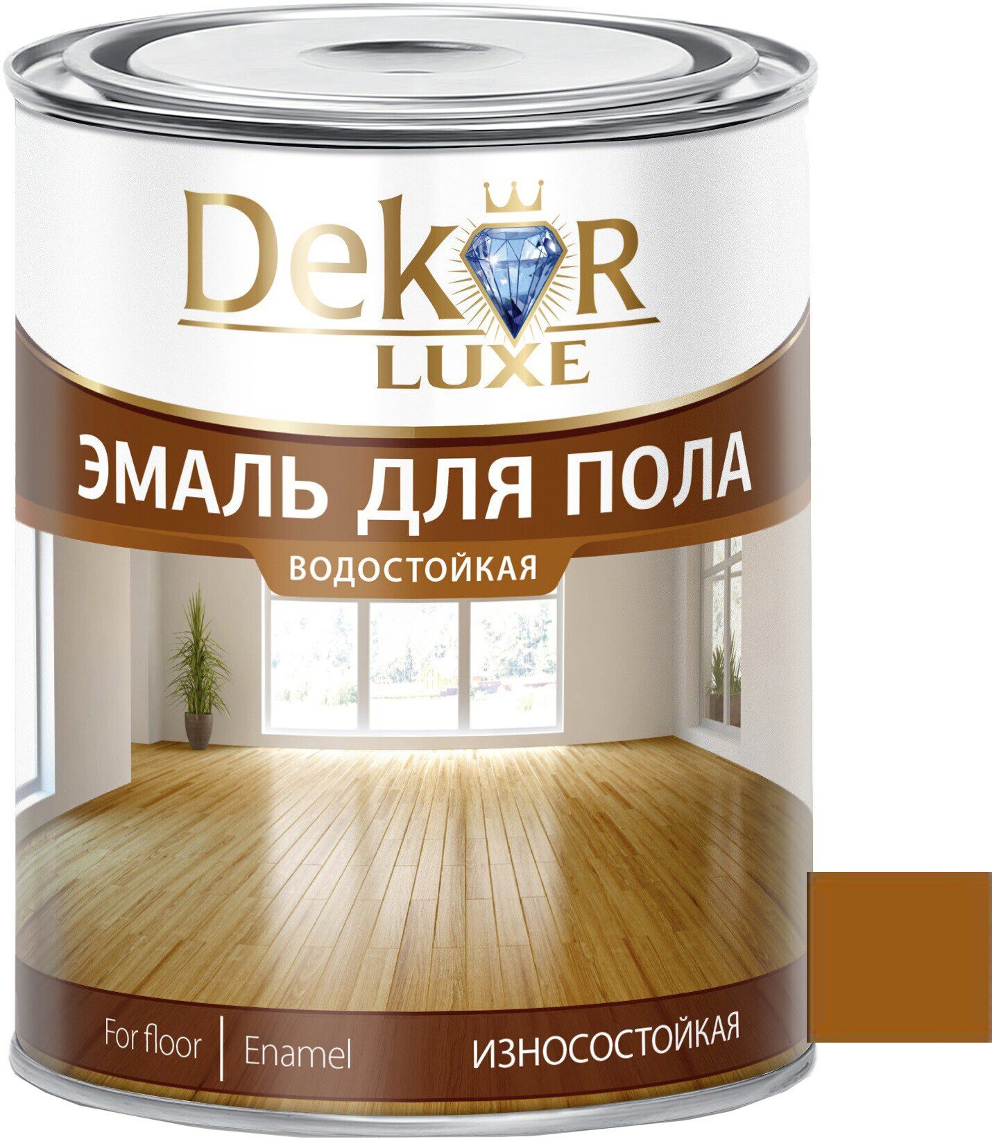Эмаль алкидная DEKOR GOLD Для пола золотисто-коричневая 0 Эмаль алкидная DEKOR GOLD Для пола золотисто-коричневая 0